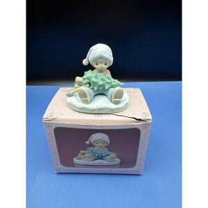 Precious Moments #578126 Miniature Figurine Don't Let The Holidays Get You Down